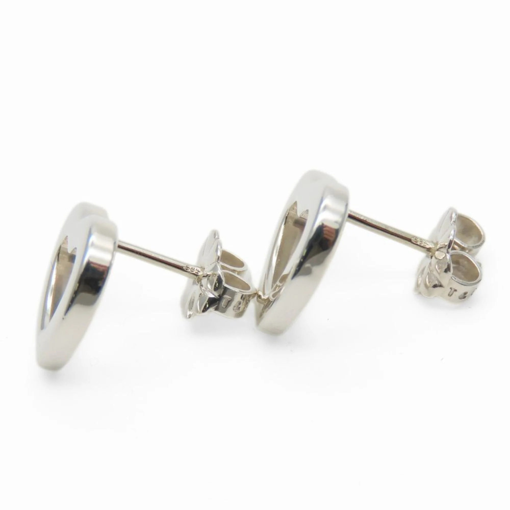 TIFFANY Authentic Silver Heart Earrings - Picture 2 of 11